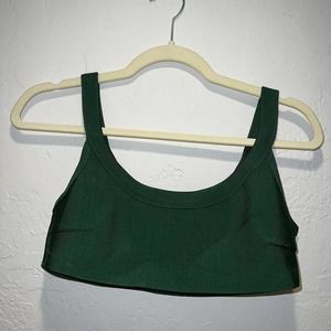 Cropped Top Dark Green House Of CB